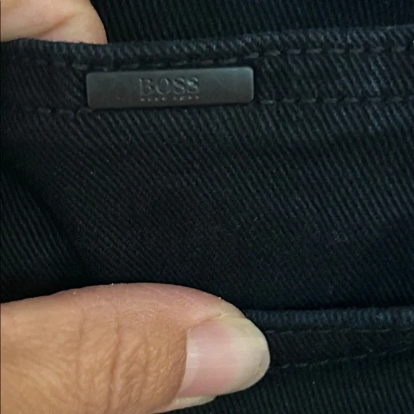 Hugo Boss Cashmere-Touch Denim Men's Black Jeans - Picture 5 of 14